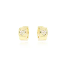 BRINCO ARGOLA CLICK LARGA PEQUENA MICROZIRCÔNIA CENTRO LZA