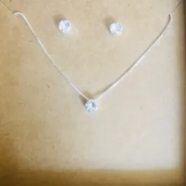 CONJUNTO CAIXINHA REDONDO CRISTAL PEQUENO ZIRCÔNIA