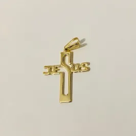 PINGENTE CRUCIFIXO JESUS VAZADO ADNY