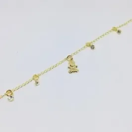 PULSEIRA INFANTIL URSINHO 4 STRASS ADNY