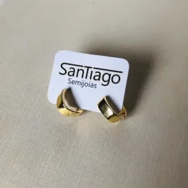 BRINCO ARGOLA QUADRADA ESPELHADA QUADRADA N2 ADNY