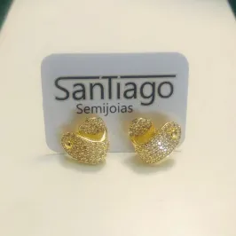 BRINCO CORAÇÃO TORCIDO MICROZIRCÔNIA PH