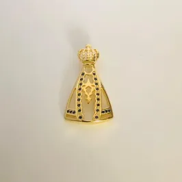 PINGENTE NOSSA SENHORA VAZADA CRAVEJADA PH