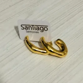 BRINCO ARGOLA ORGÂNICO LISO ADNY