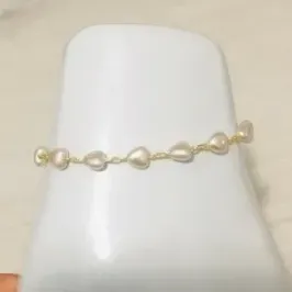 PULSEIRA PÉROLA CORAÇÃO ADNY