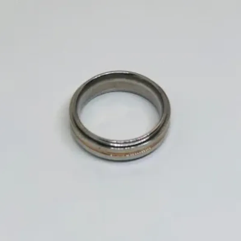 ANEL GIRATÓRIO FILETE DOURADO INOX SPE