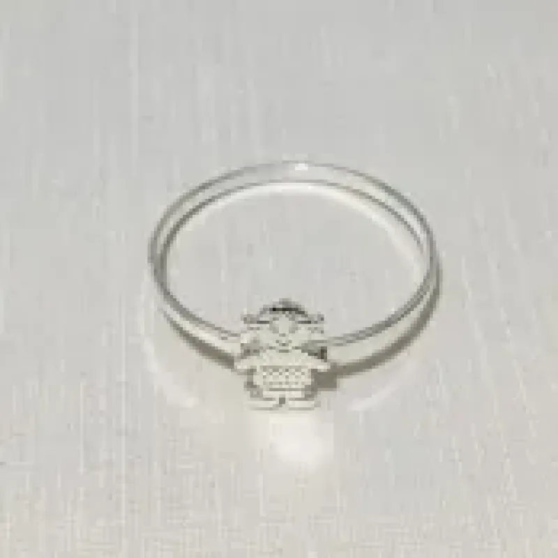 ANEL MENINA CLÁSSICO BANHO DE PRATA