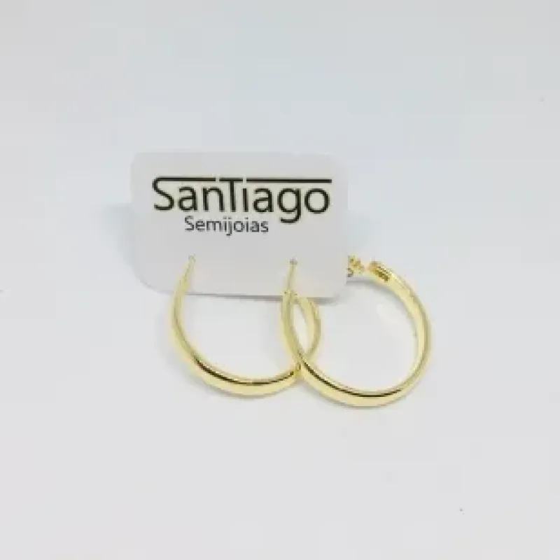 BRINCO ARGOLA COM FECHO LAD MÉDIO PH