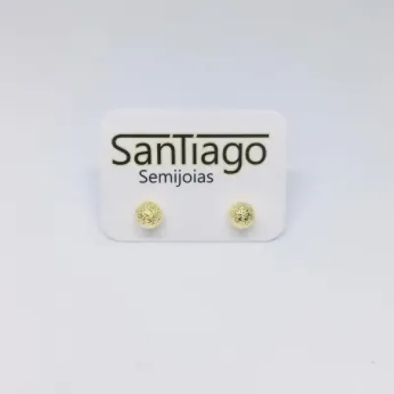 BRINCO BOLA FOSCA DOURADO N2