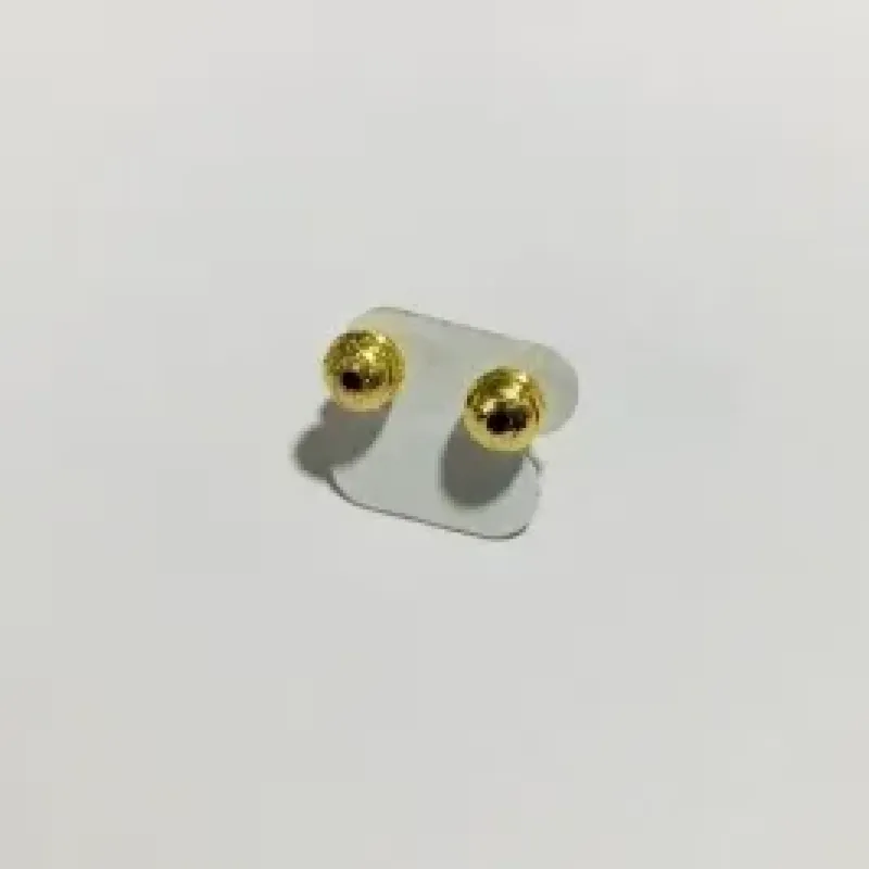 BRINCO BOLINHA FURADA DOURADO