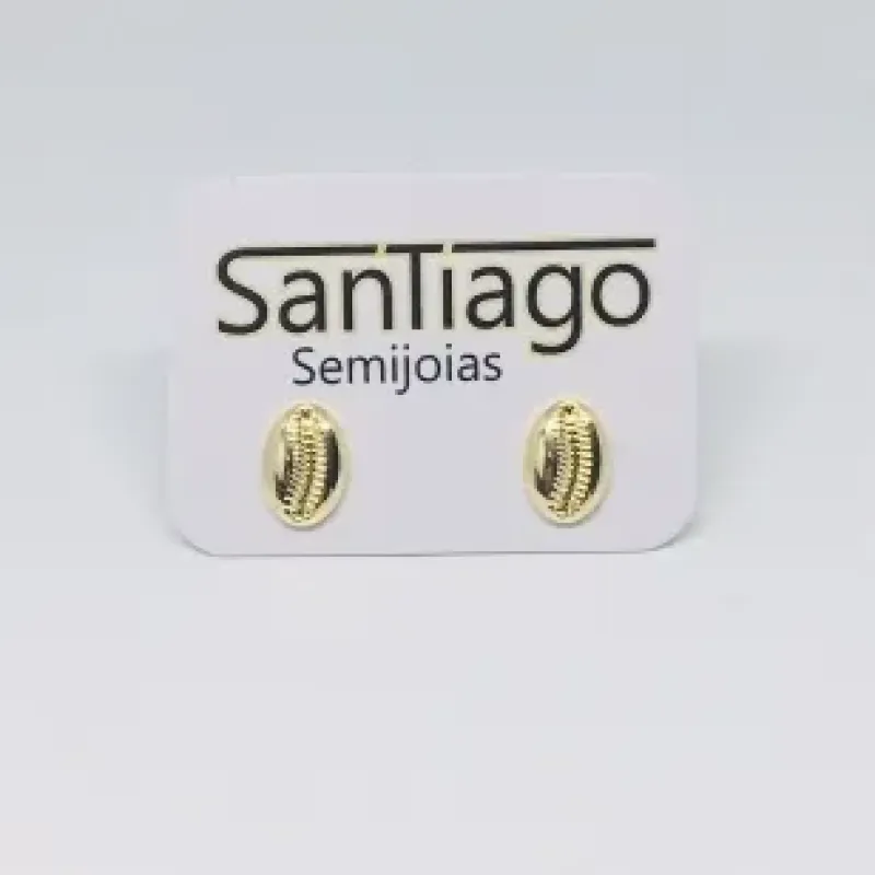 BRINCO BÚZIO PEQUENO DOURADO