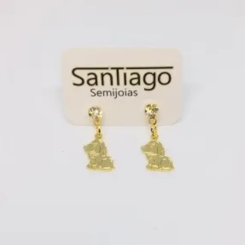 BRINCO CACHORRO PENDUREZA COM STRASS FTQ