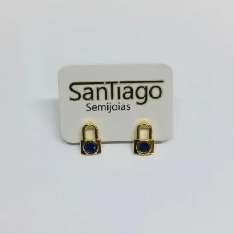 BRINCO CADEADO PEDRA CORES VARIADAS FTQ
