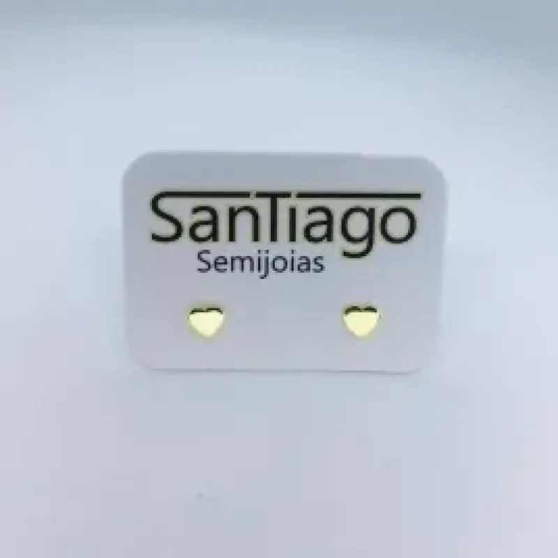 BRINCO CORAÇÃO LISO PEQUENO DOURADO ADNY