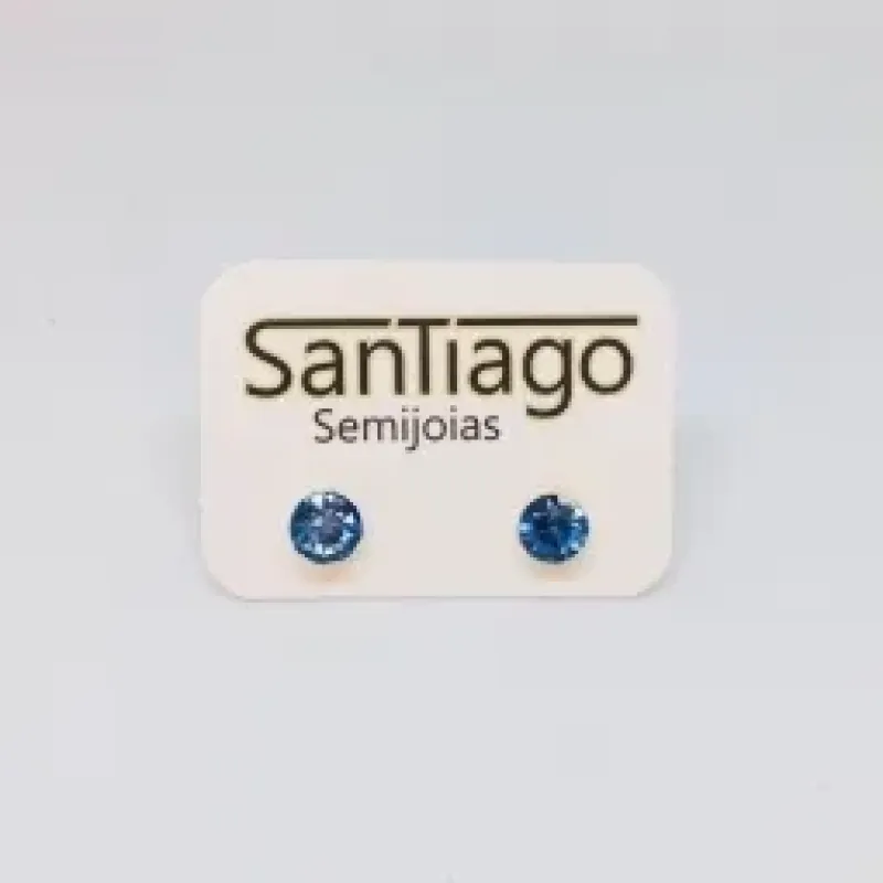 BRINCO PEDRA COLADA PEQUENO AZUL CELESTE FTQUE