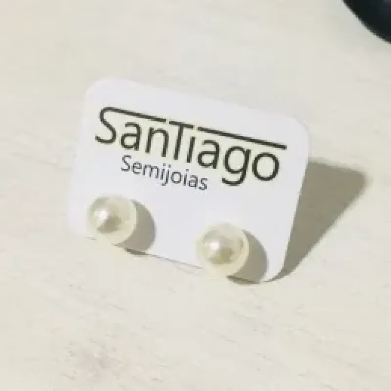 BRINCO PÉROLA PEQ/MED DOURADO
