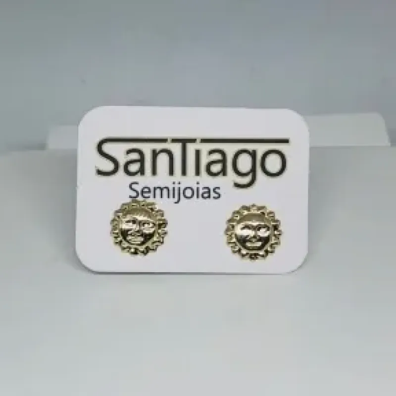 BRINCO SOL DE MAIO PEQUENO DOURADO
