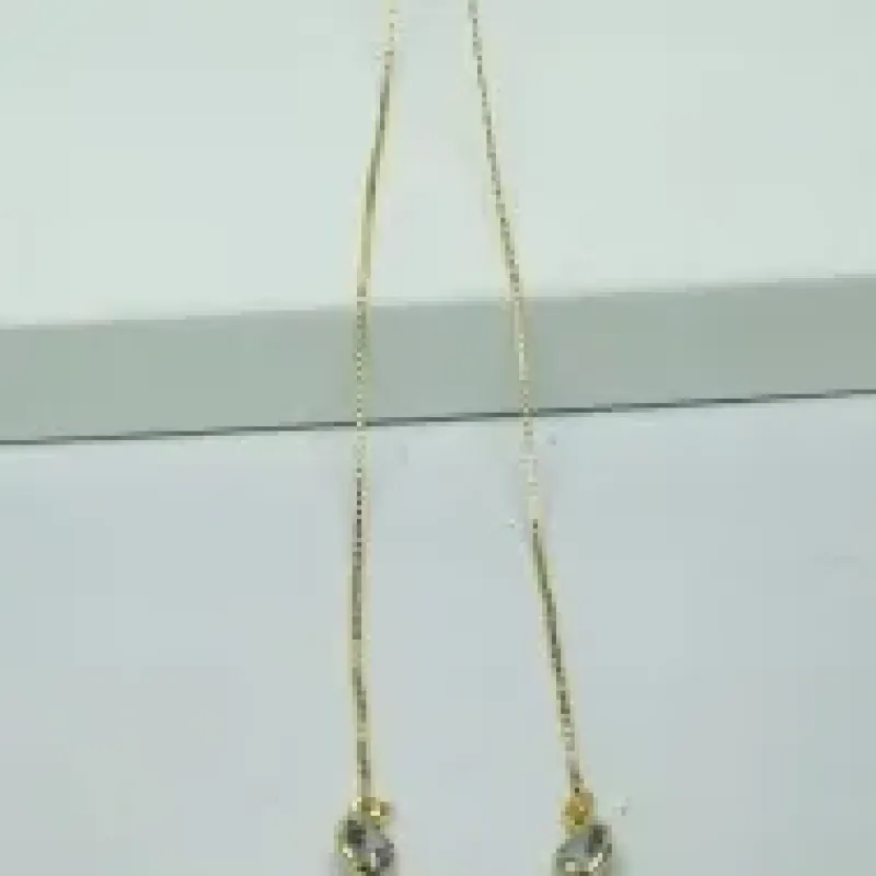 COLAR GRAVATINHA PEDRA DUPLA ZIRCÔNIA FBNA