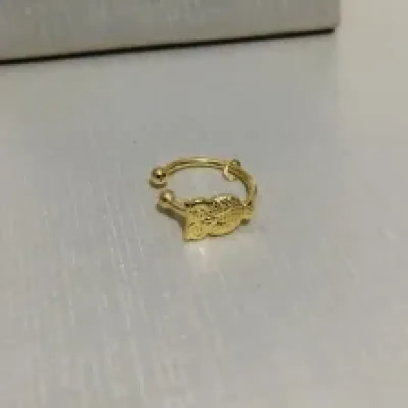 PIERCING FAKE CORUJA DOURADO