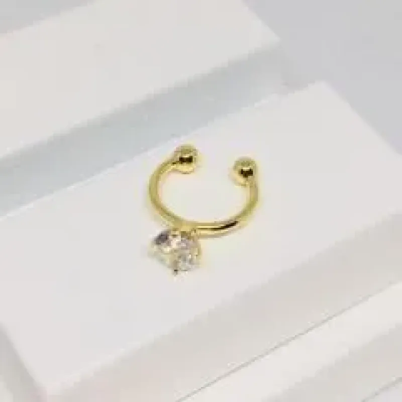 PIERCING FAKE PEDRINHA DE ZIRCÔNIA FBNA