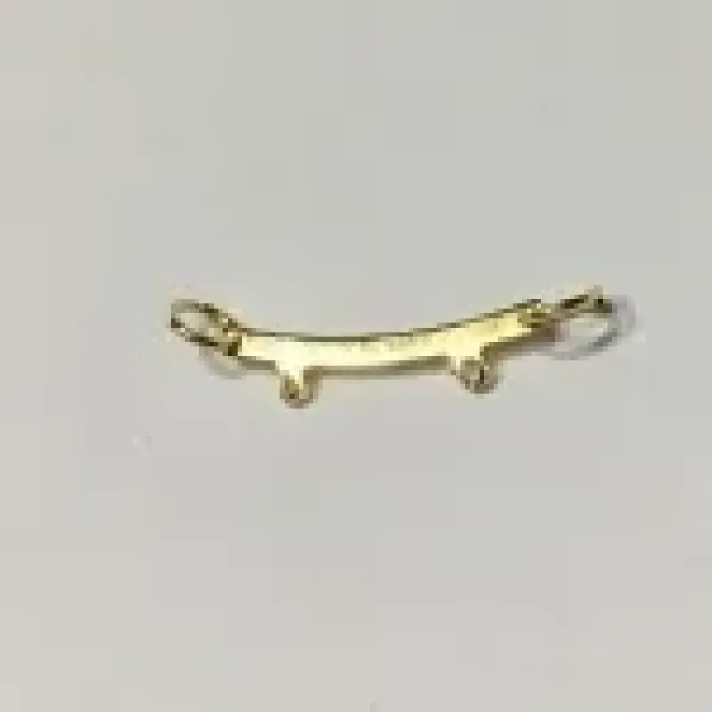 PINGENTE CANGA PARA 2 FILHOS DOURADO