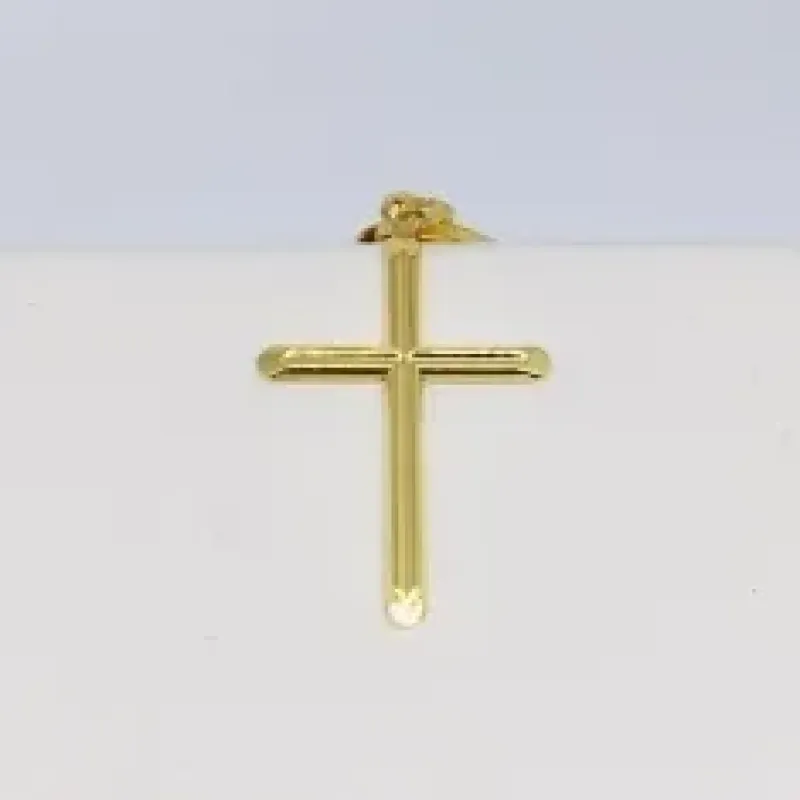 PINGENTE CRUCIFIXO COM GANCHO DOURADO 