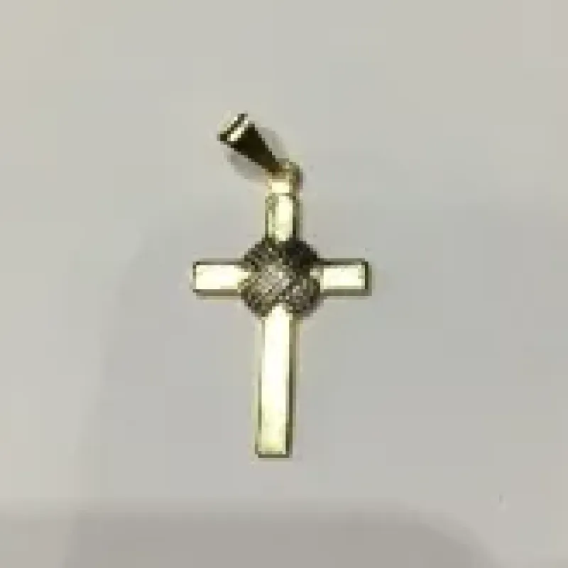 PINGENTE CRUCIFIXO COM RODIUM DOURADO 1.7CM X 3CM