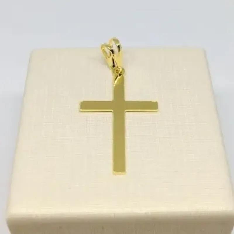 PINGENTE CRUCIFIXO MÉDIO LISO FBNA