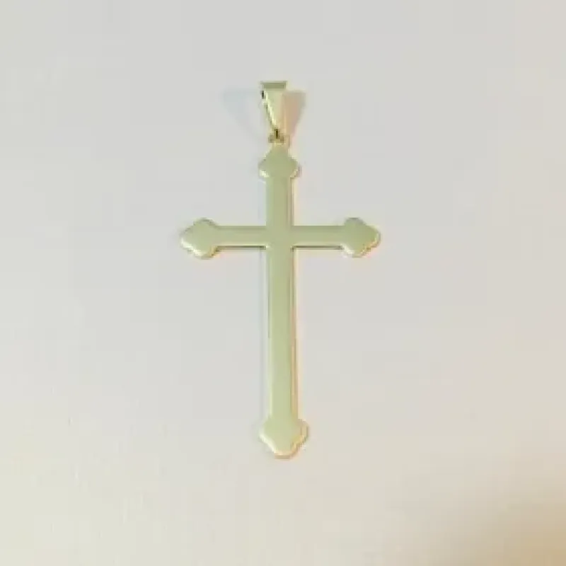 PINGENTE CRUCIFIXO PONTA MALTA DOURADO