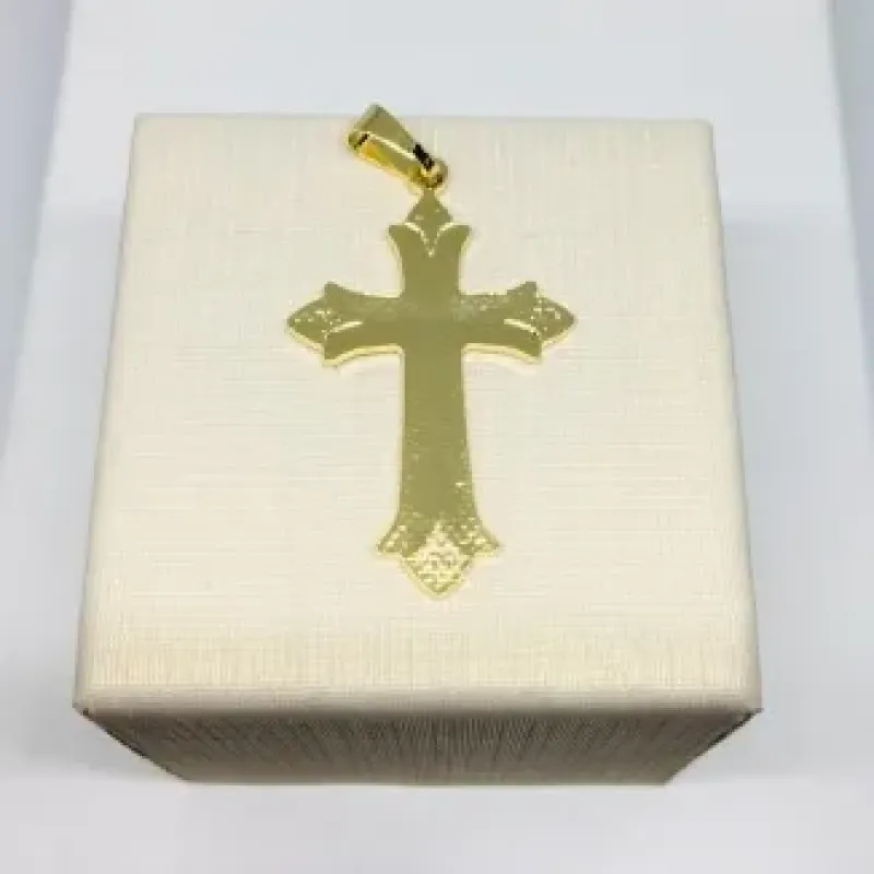 PINGENTE CRUCIFIXO PONTAS FOSCAS ADNY