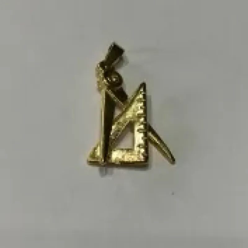 PINGENTE ESQUADROS DOURADO
