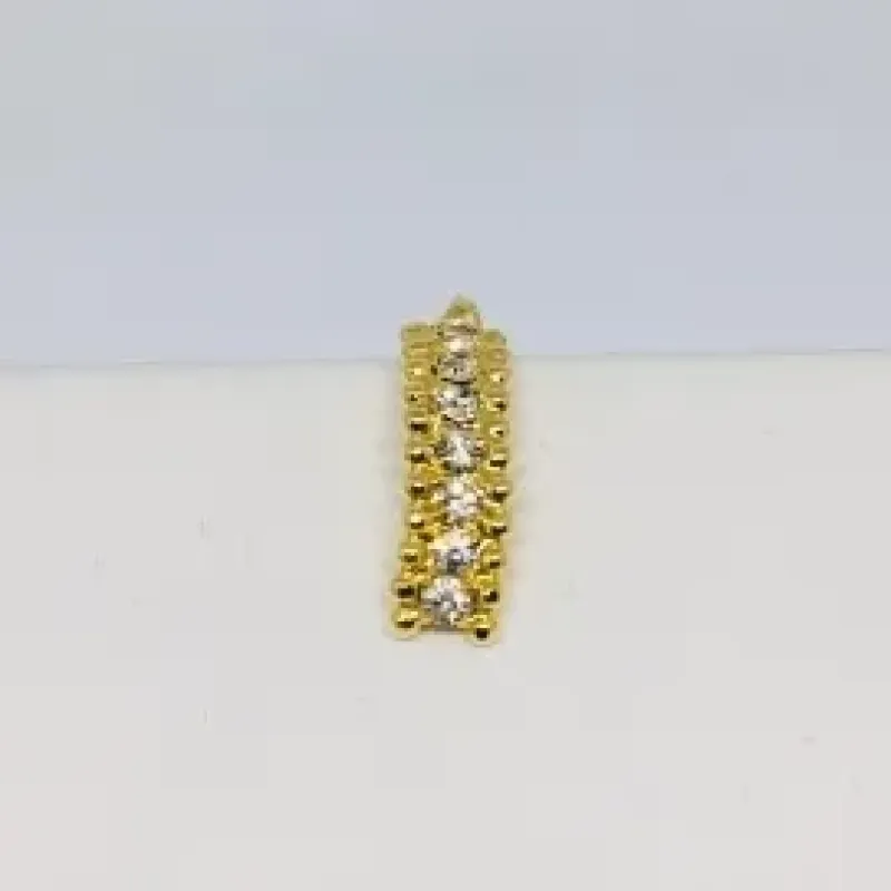 PINGENTE MEIA-LUA COM STRASS