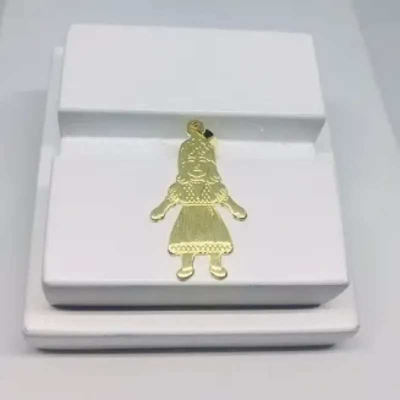 PINGENTE MENINA CLÁSSICO GRANDE ADNY