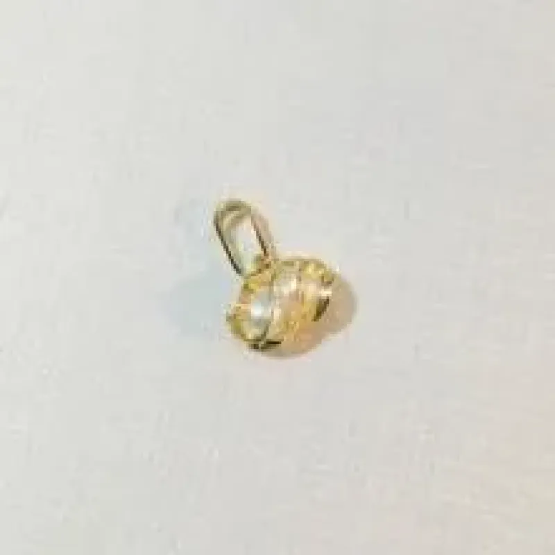 PINGENTE PÉROLA REPOLHO ÚNICA PEQUENO DOURADO