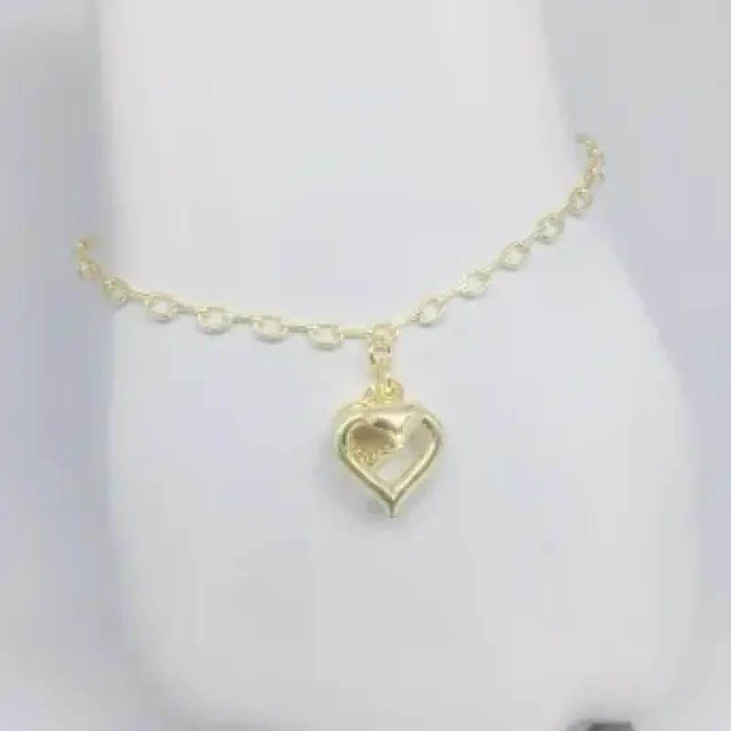 PULSEIRA 3 CORAÇÕES SOBREPOSTOS DOURADO