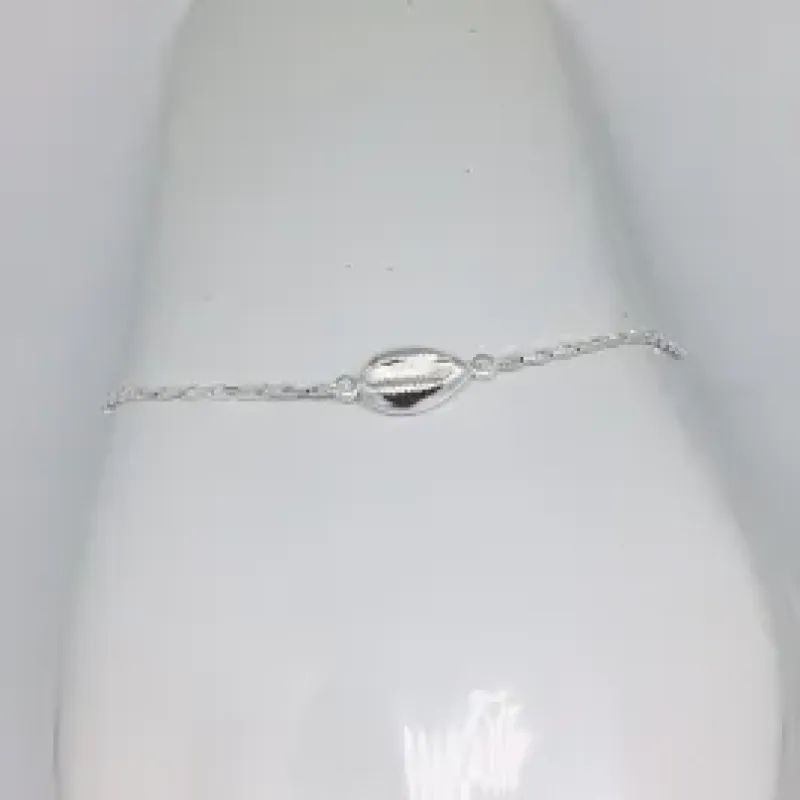 PULSEIRA FEMININA UM BÚZIO BANHO DE PRATA