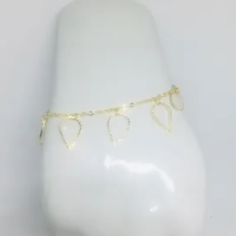 PULSEIRA GOTAS VAZADAS LEVE DOURADA