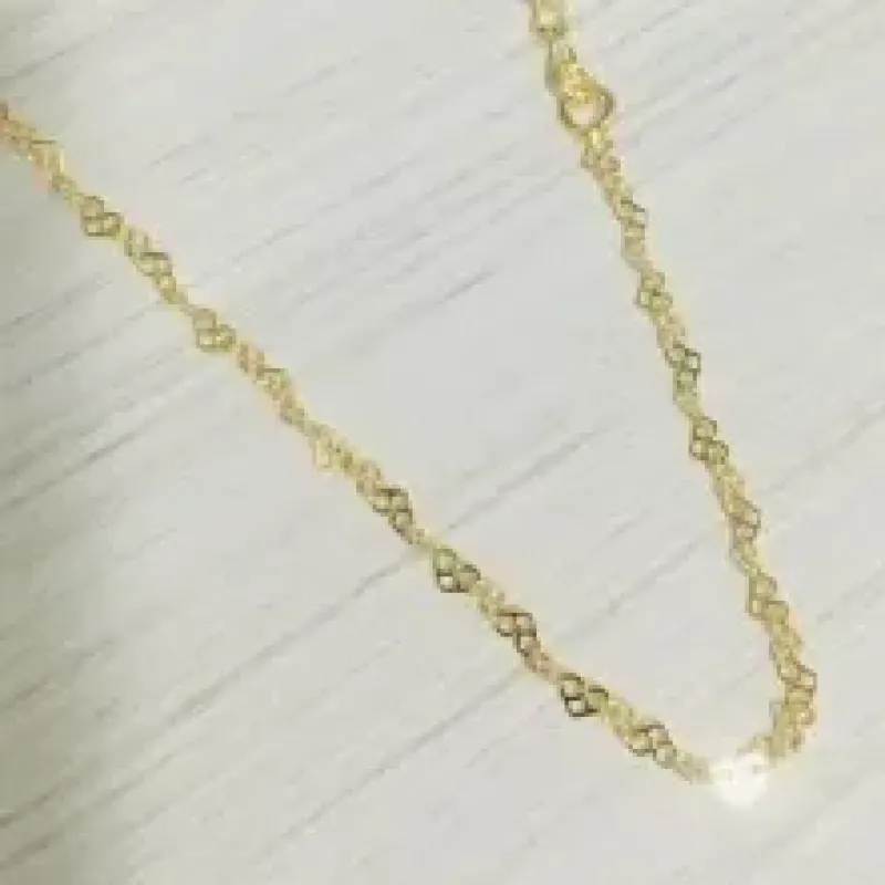 PULSEIRA INFANTIL CORAÇÃO MINÚSCULO VAZADO 