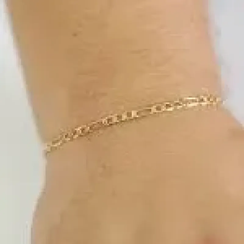 PULSEIRA INFANTIL  MENINO FÍGARO 3X1 DOURADA