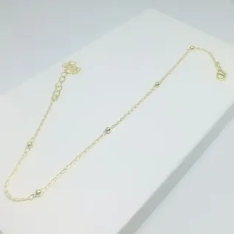 TORNOZELEIRA BOLINHAS INTERCALADAS 24 CM ADNY