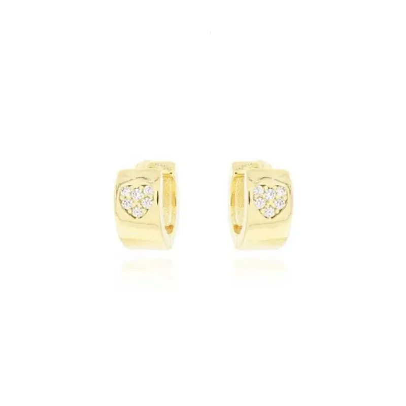 BRINCO ARGOLA CLICK LARGA PEQUENA MICROZIRCÔNIA CENTRO LZA