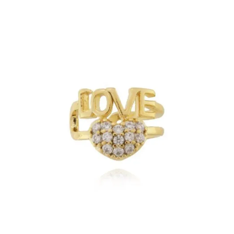 PIERCING FAKE LOVE CORAÇÃO MICROZIRCÔNIA LZA
