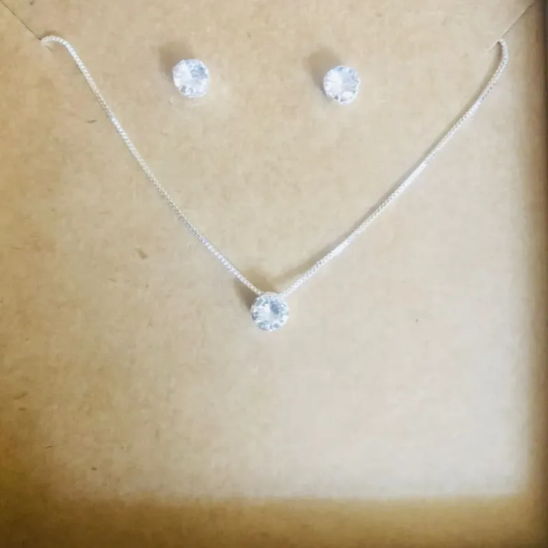 CONJUNTO CAIXINHA REDONDO CRISTAL PEQUENO ZIRCÔNIA