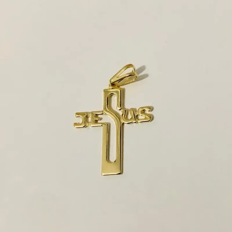 PINGENTE CRUCIFIXO JESUS VAZADO ADNY