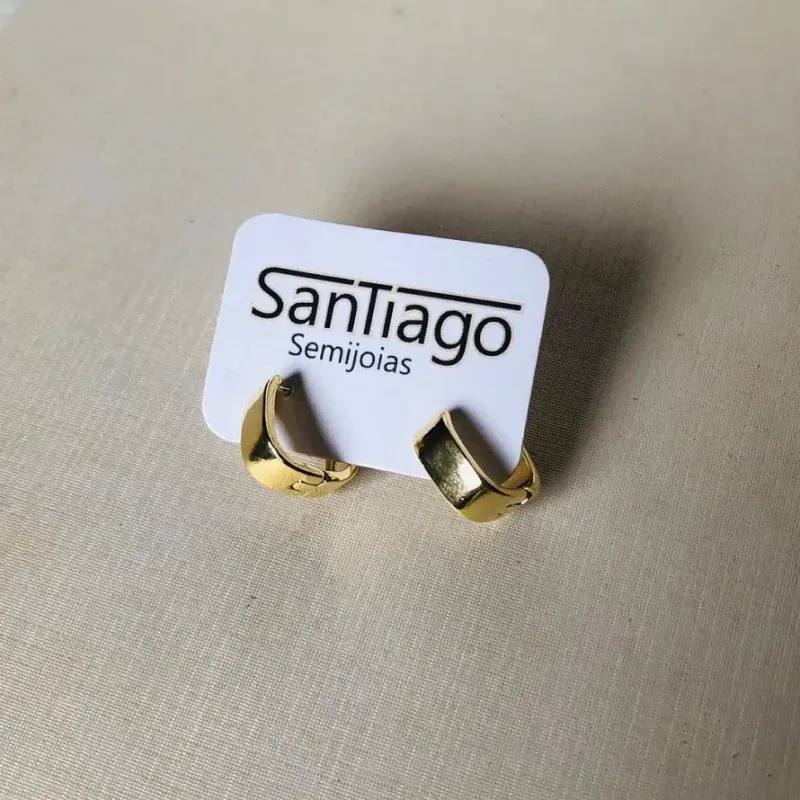 BRINCO ARGOLA QUADRADA ESPELHADA QUADRADA N2 ADNY