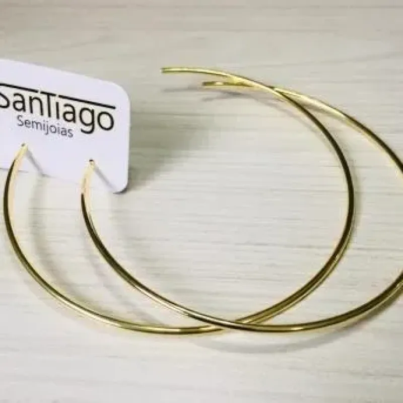 BRINCO ARGOLA TRADICIONAL FINO MÉDIO