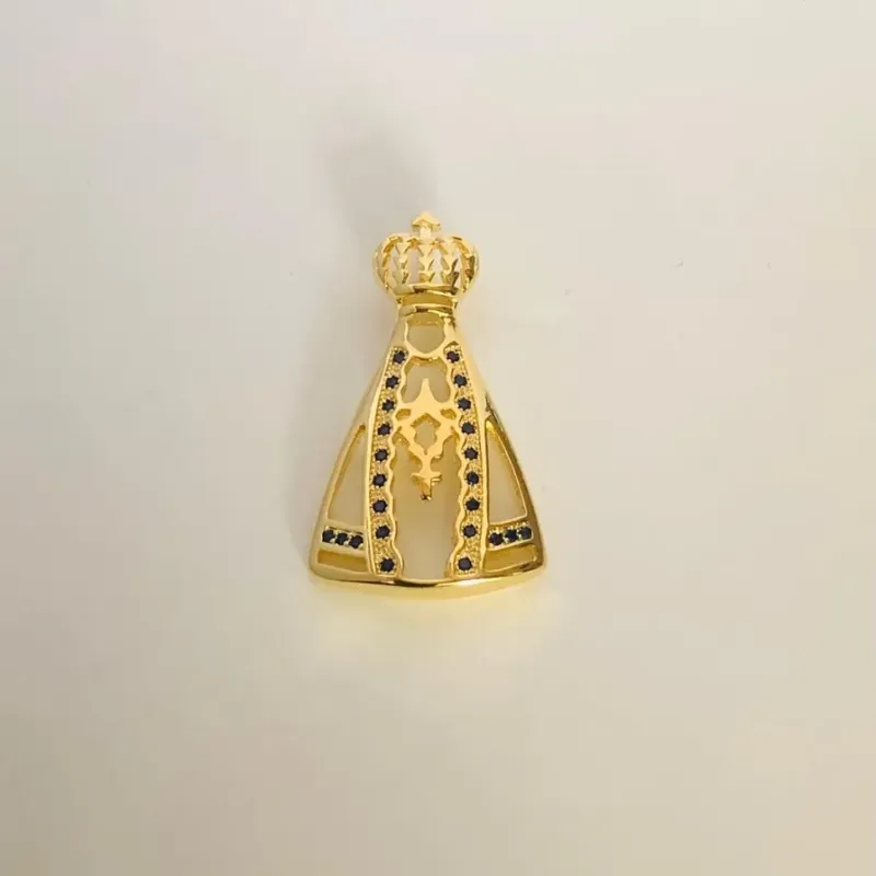 PINGENTE NOSSA SENHORA VAZADA CRAVEJADA PH