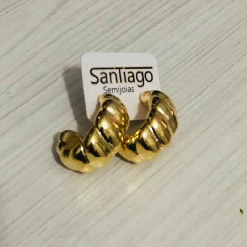 BRINCO ARGOLA SULCOS GROSSA GRANDE ADNY