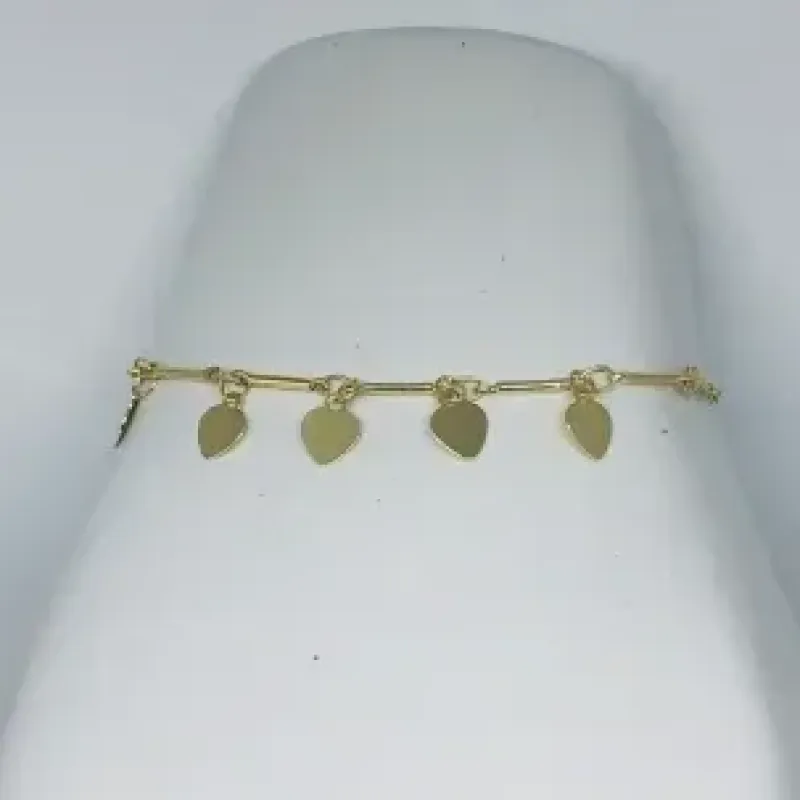 PULSEIRA INFANTIL CORAÇÕES CHAPINHA ADNY