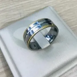 ALIANÇA AÇO INOX LARGA